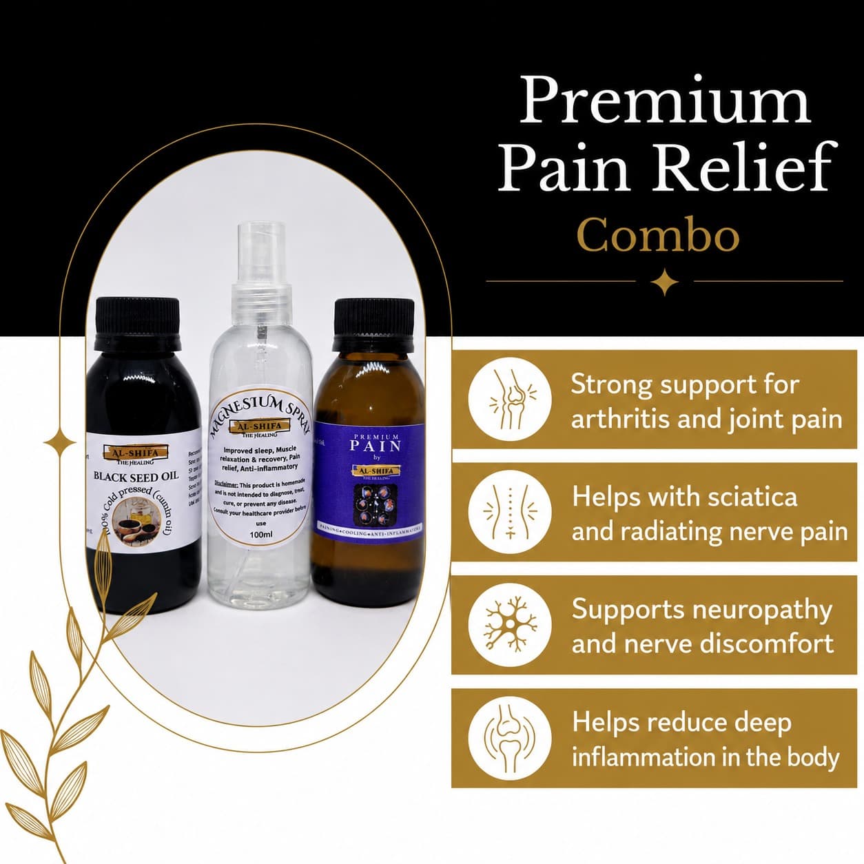 Premium Pain Relief Combo (Advanced Strength Support Set)